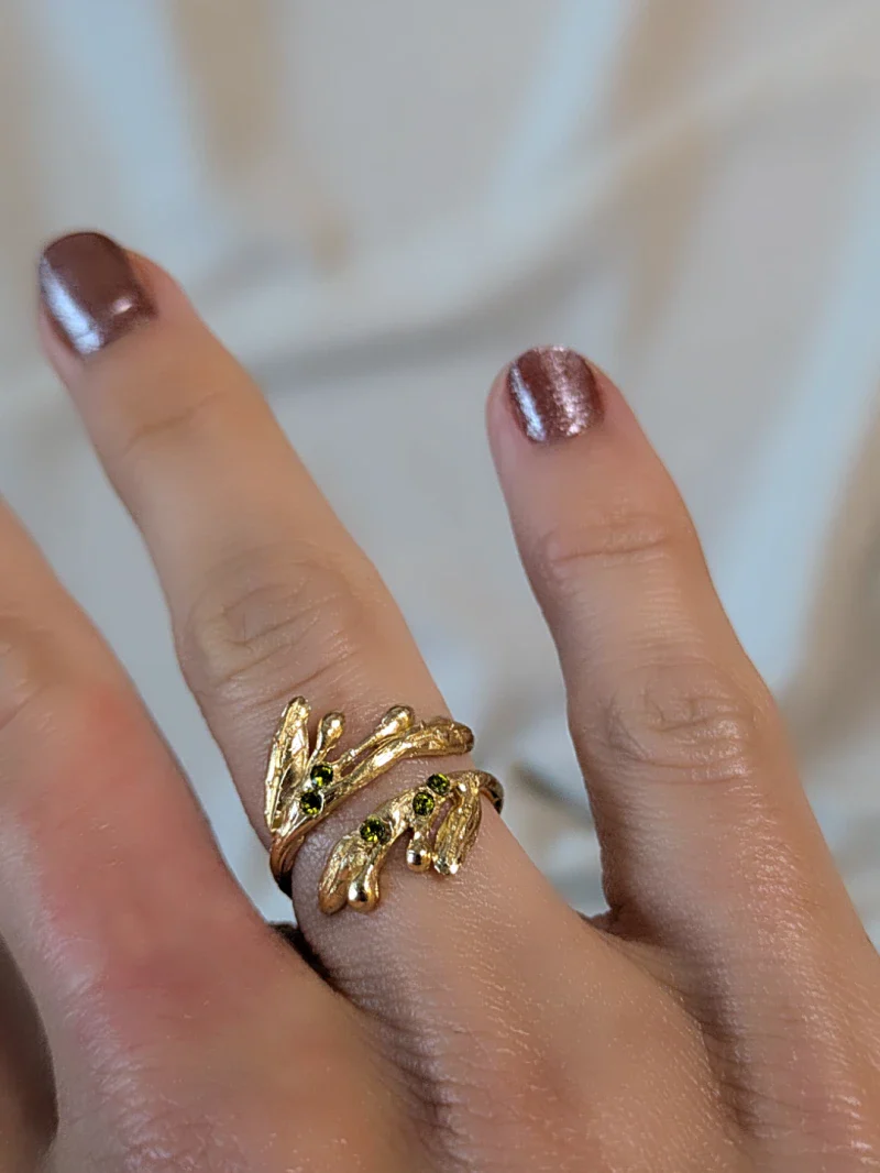 Bague feuilles d'olivier - L'olivera – Image 3