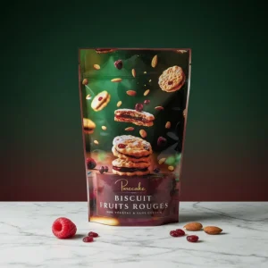 Biscuit croquant & fondant aux fruits rouges sans gluten