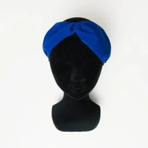 Bandeau éco-responsable en coton biologique bleu