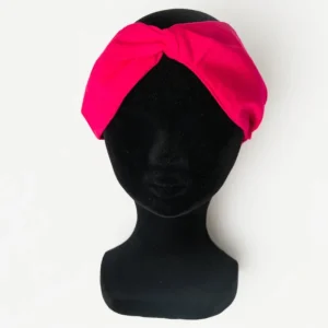 Bandeau en coton bio certifié rose