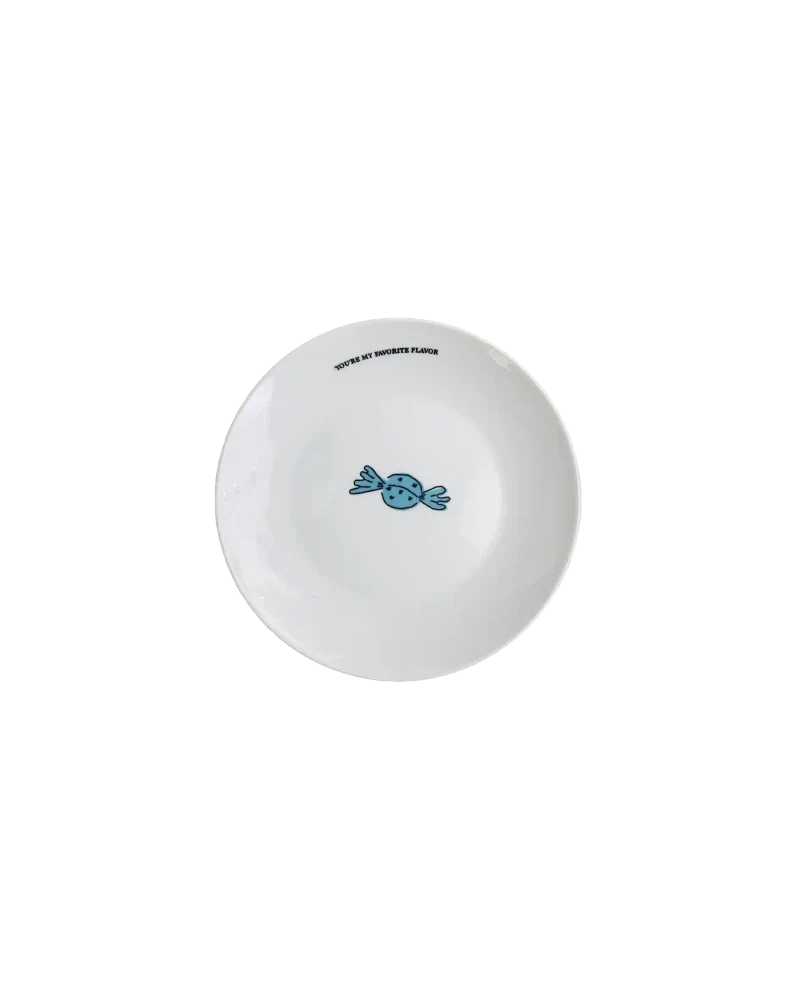 Petite assiette en porcelaine Bonbon - Lot de 4