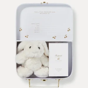 Valisette Naissance à pois dorés