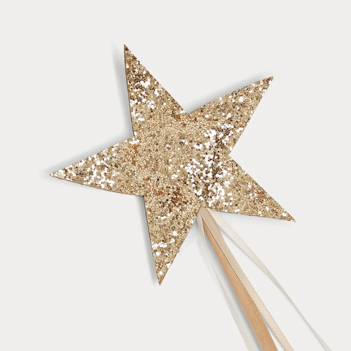 Baguette étoile à paillettes fille or – Image 3