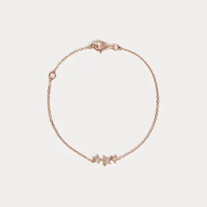 Bonpoint x Stone bracelet enfant trois étoiles or rose