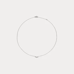 Bonpoint x Stone collier enfant trois étoiles or blanc