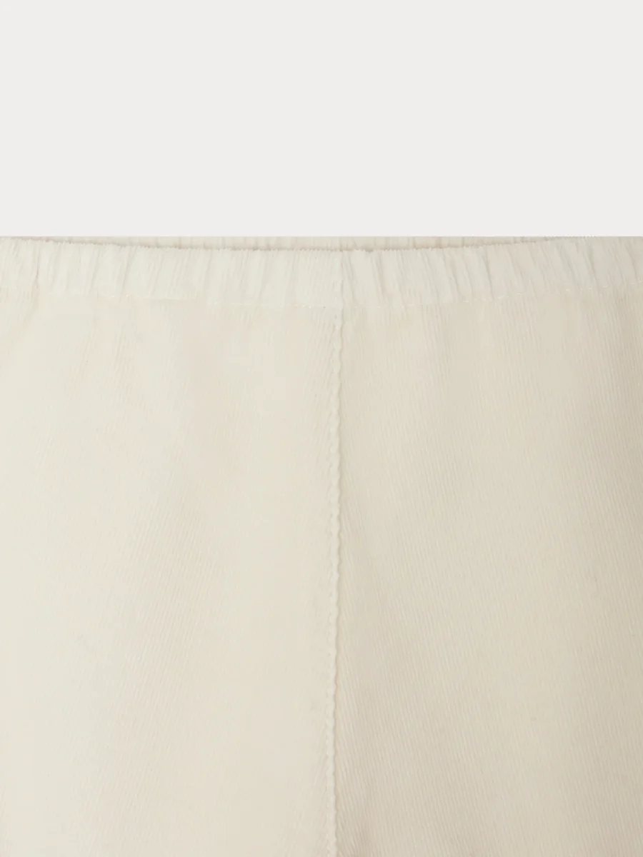 Pantalon mixte Dandy en velours de coton biologique ivoire – Image 4