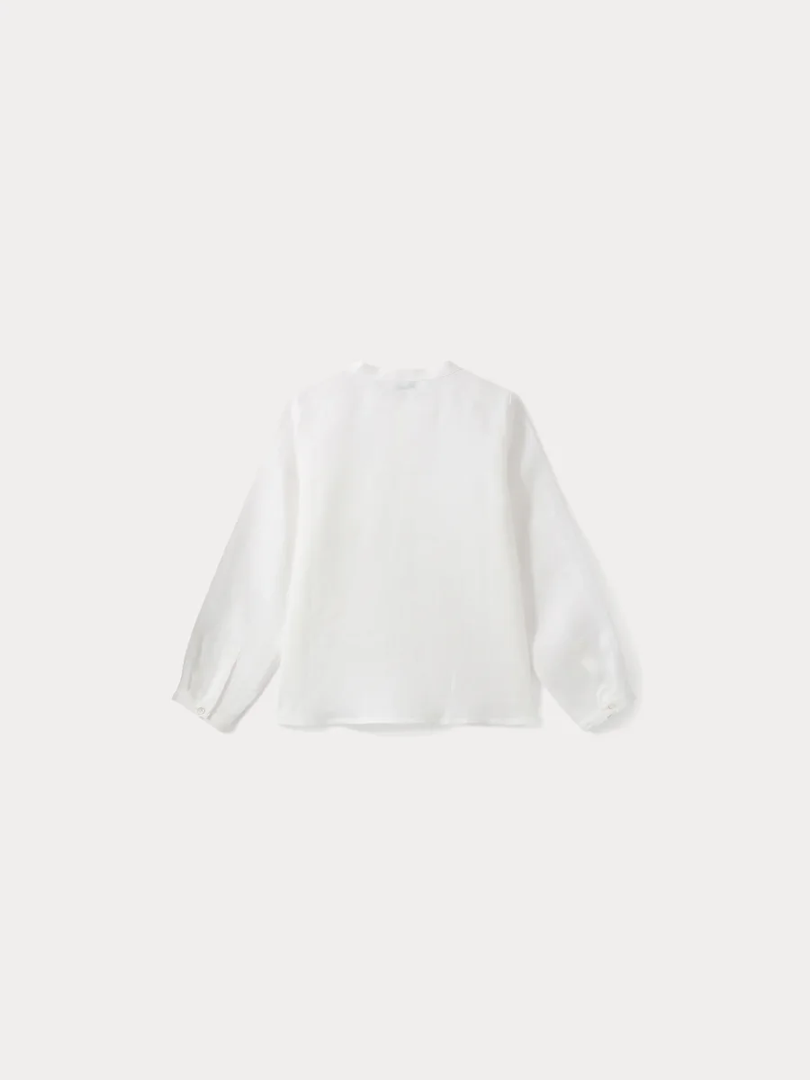 Tunique artiste blanc lait – Image 3