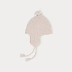 Bonnet bébé rose pâle