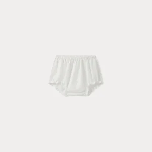 Bloomer en popeline bébé blanc lait