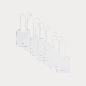 Ensemble de bavoirs brodés Blanc