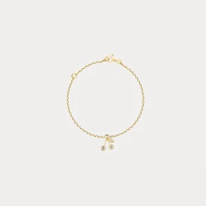 Bonpoint x Stone bracelet enfant cerise or jaune