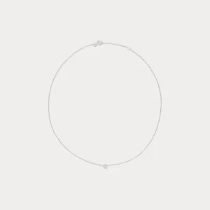 Bonpoint x Stone collier enfant or blanc fleur