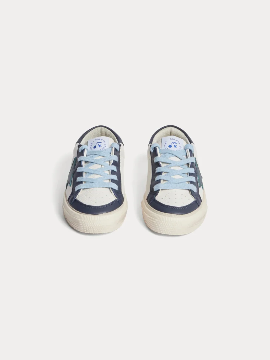 Bonpoint x Golden Goose baskets May bleues pour enfants – Image 4