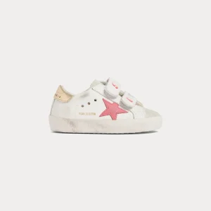 Bonpoint x Golden Goose baskets Golstar roses à scratchs pour bébés