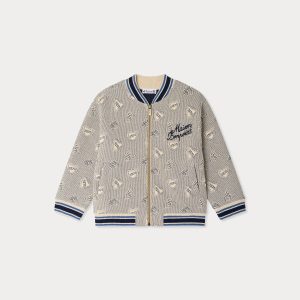 Veste matelassée Lantern jacquard brodé en coton biologique