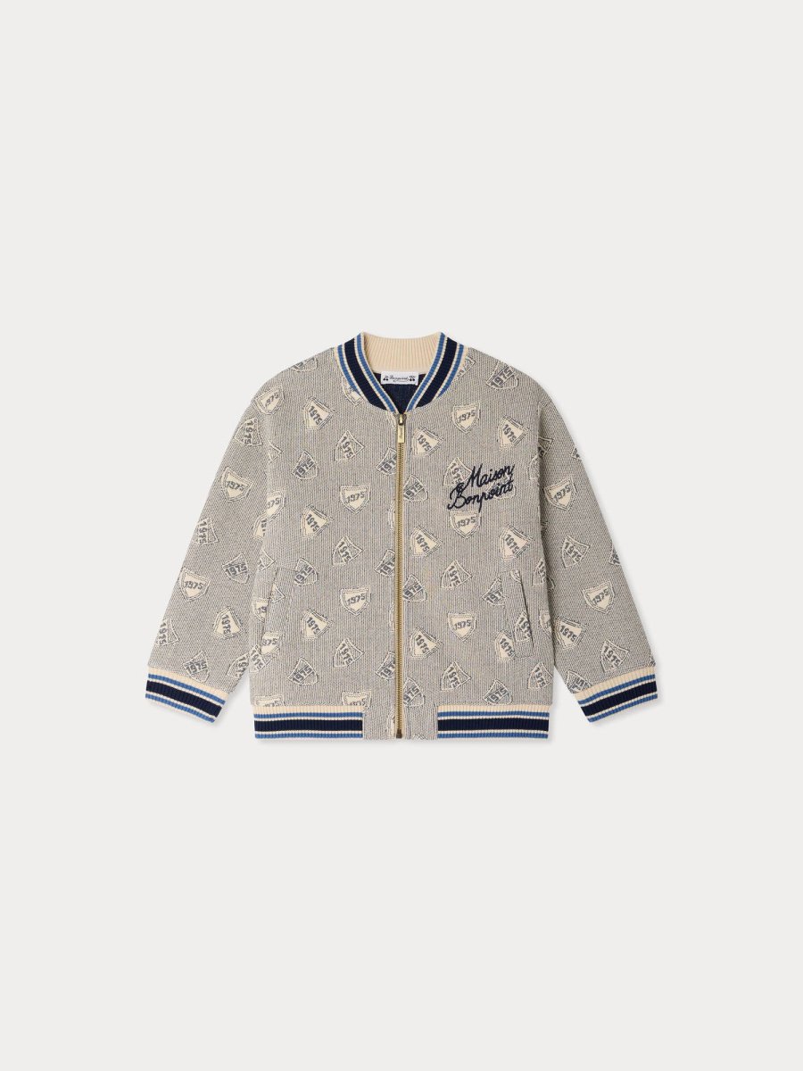 Veste matelassée Lantern jacquard brodé en coton biologique – Image 2