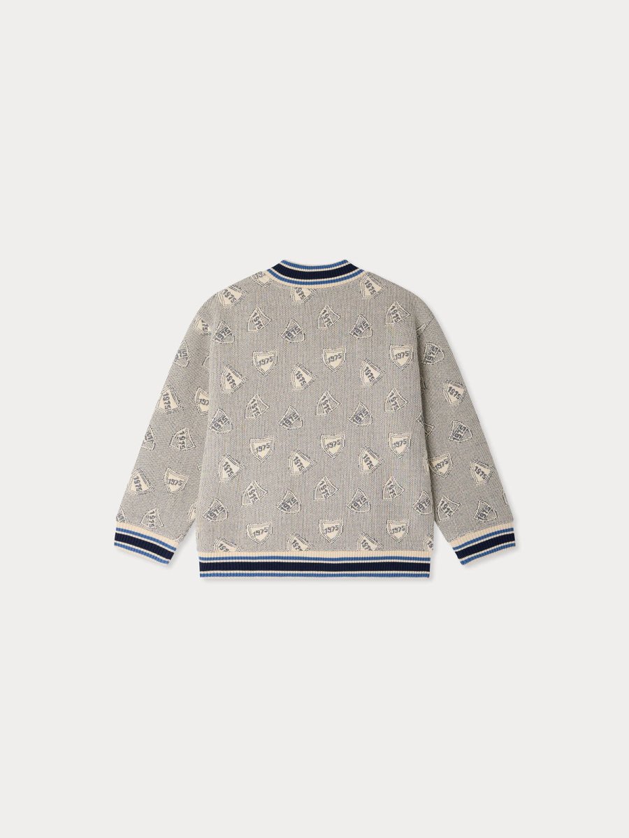 Veste matelassée Lantern jacquard brodé en coton biologique – Image 3