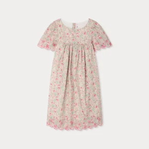 Robe Lysiane à broderies anglaises en tissu Liberty en coton biologique