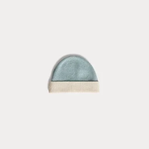 Bonnet Darbo en laine et coton bleu