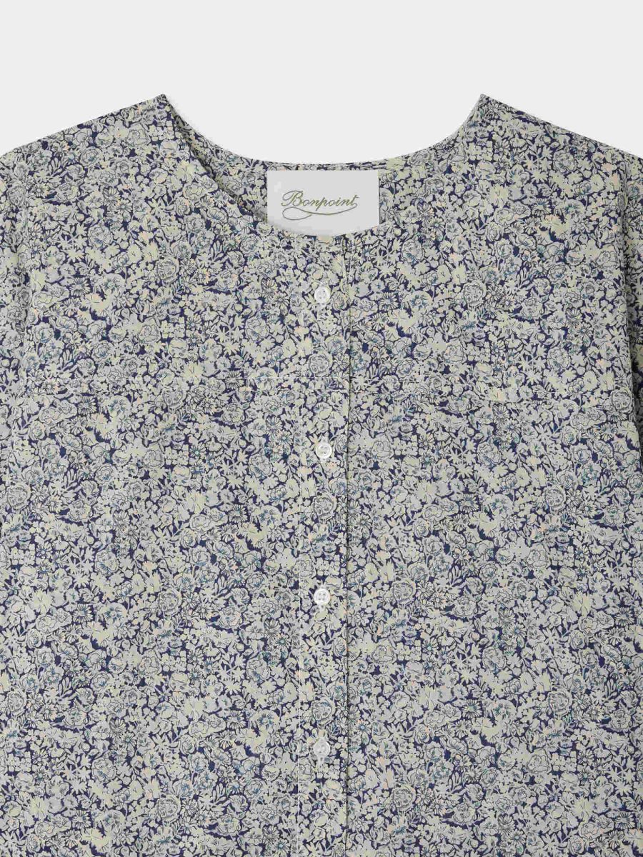 Robe Leira à fleurs bleues en tissu Liberty en coton biologique – Image 5