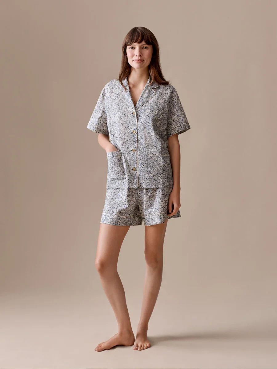Pyjama chemise Lima en tissu Liberty en coton biologique – Image 2