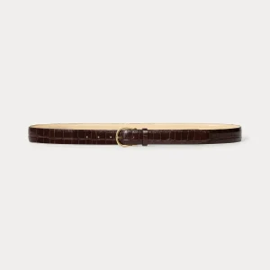 Ceinture Lutèse effet crocodile