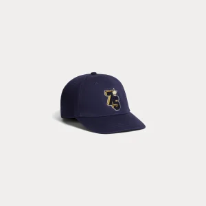 Casquette Arnold avec patch bleu marine en coton