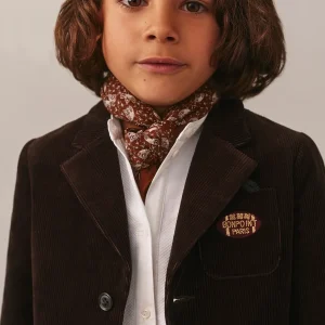 Veste Tomas avec écusson rugby en velours côtelé