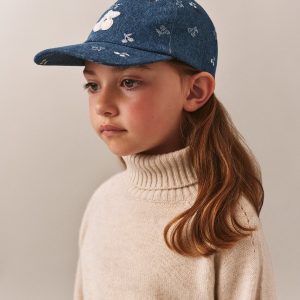 Casquette Arnold en denim avec cerises