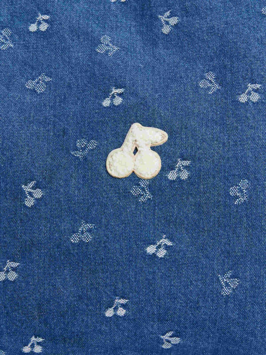 Sac Newbaggy en denim jacquard cerises – Image 6