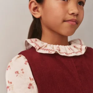 Blouse Timber en velours imprimé et rebrodé cerises