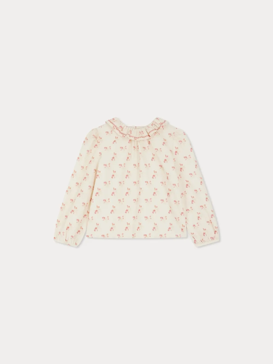 Blouse Timber en velours imprimé et rebrodé cerises – Image 3