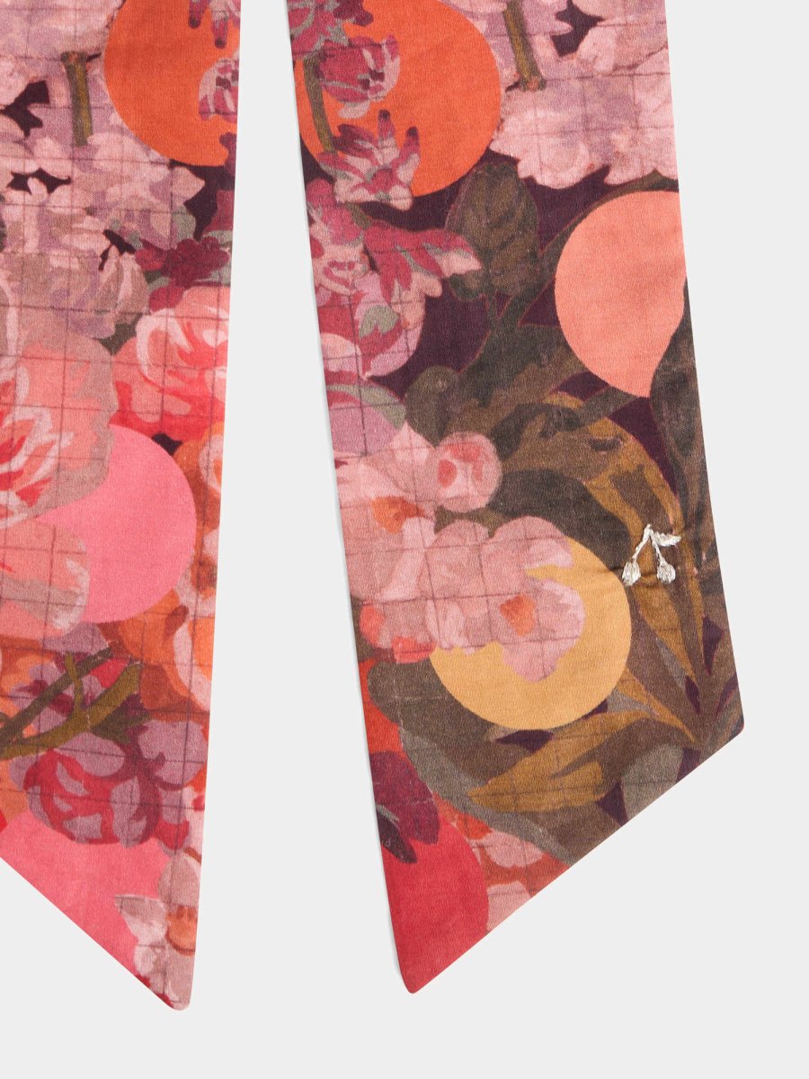 Barrette Domina en tissu Liberty en coton biologique framboise – Image 4