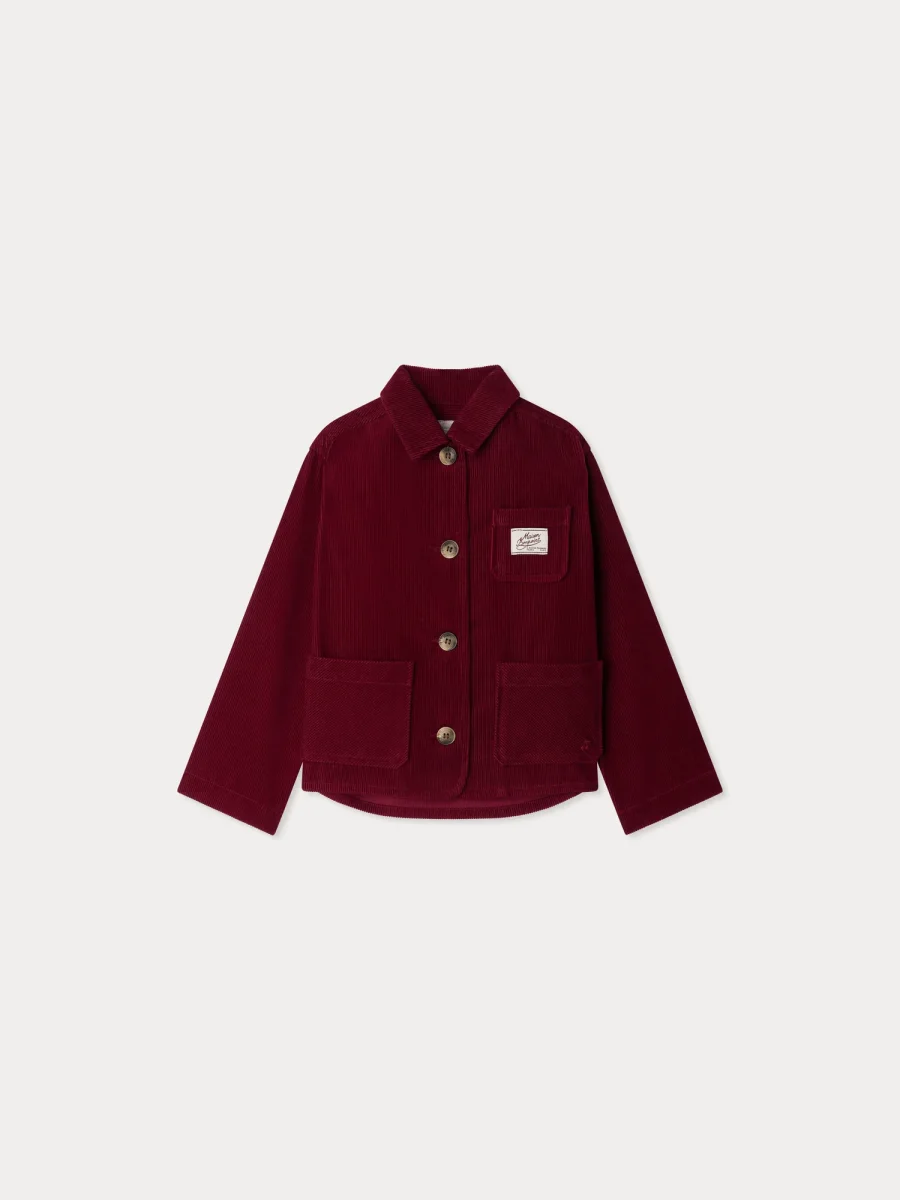 Veste Edith avec cerise brodée en velours côtelé – Image 3