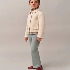 Veste Janica en coton lain à motifs chevrons