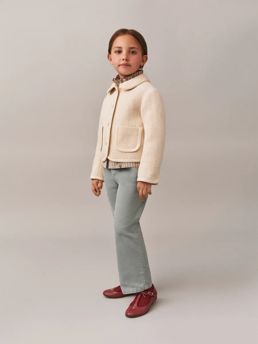 Veste Janica en coton lain à motifs chevrons – Image 2