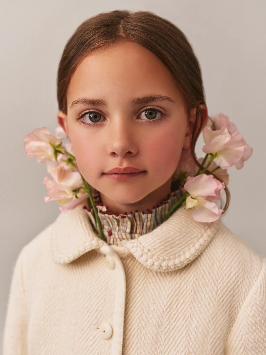 Veste Janica en coton lain à motifs chevrons – Image 6