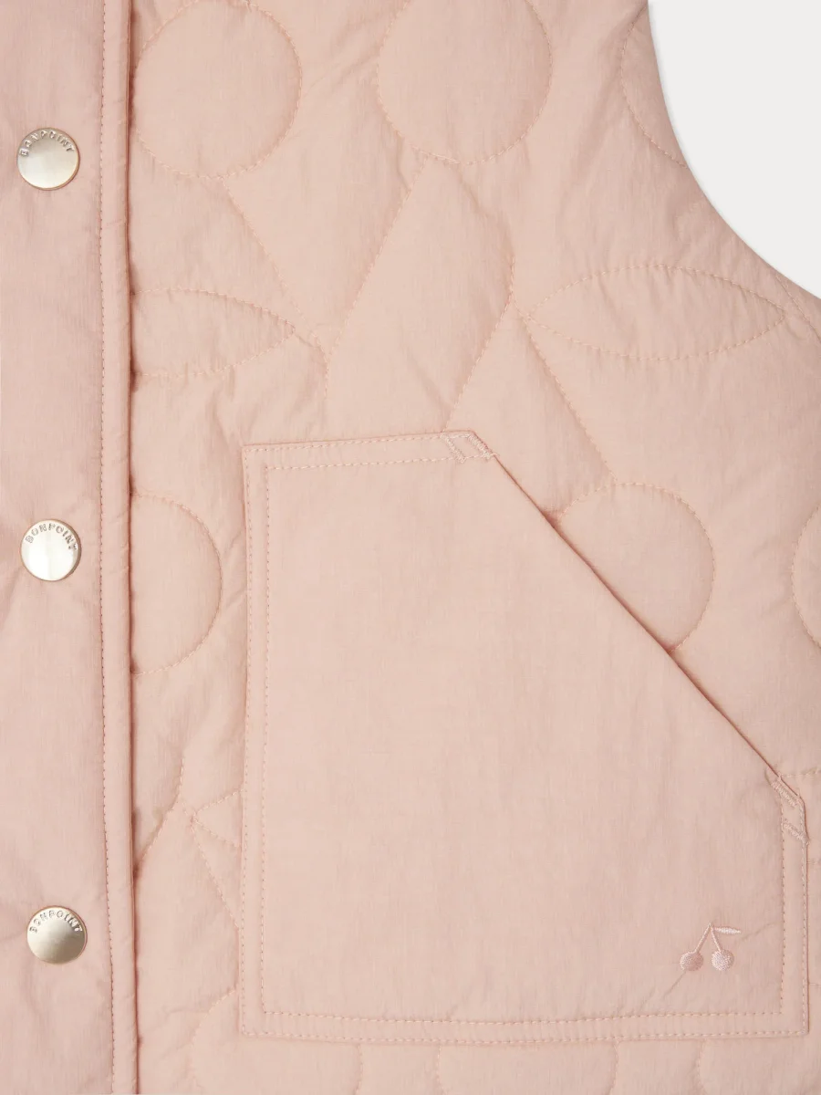 Veste doudoune Jilian matelassée cerises sans manches – Image 5