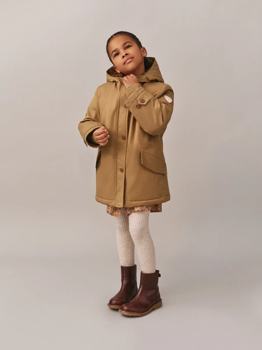 Parka Janova à capuche doublée de fausse fourrure imprimée léopard – Image 2