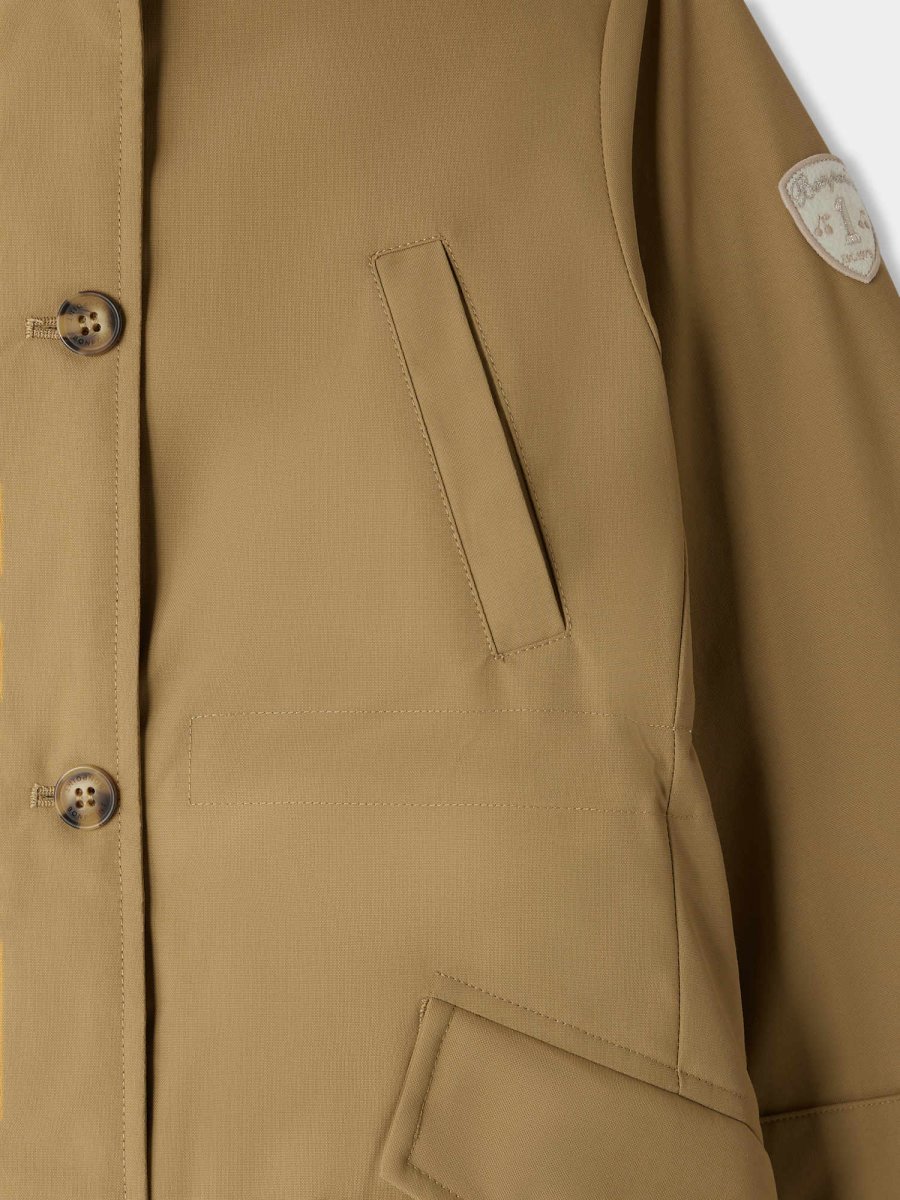 Parka Janova à capuche doublée de fausse fourrure imprimée léopard – Image 5