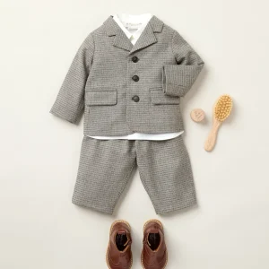 Veste Leopold à microcarreaux en flanelle