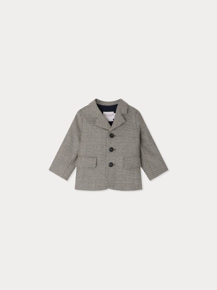 Veste Leopold à microcarreaux en flanelle – Image 3