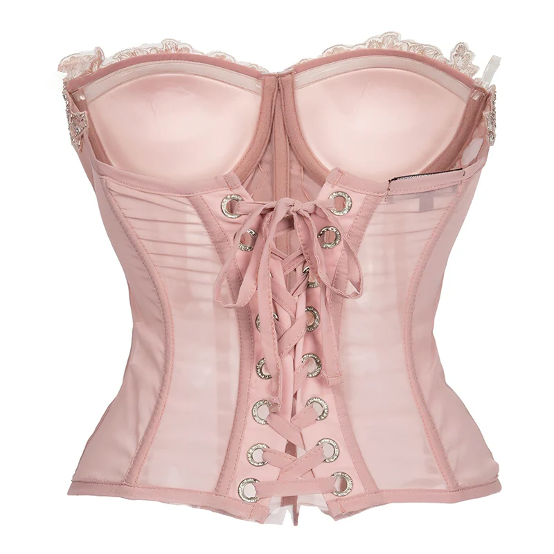 Bustier corset rose pâle – Image 6