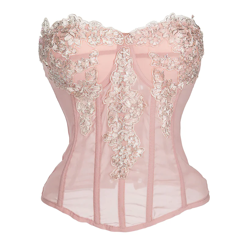 Bustier corset rose pâle – Image 4