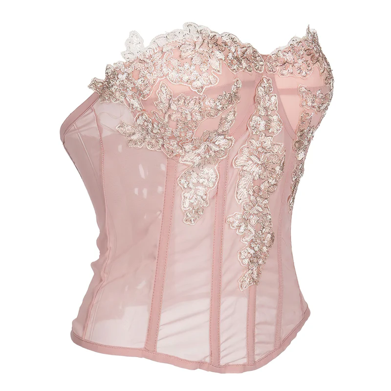 Bustier corset rose pâle – Image 5