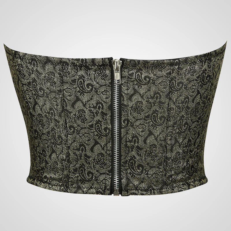 Bustier corset sexy dos nu à imprimé – Image 6