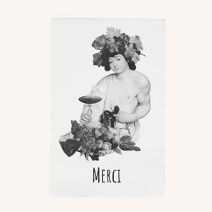 Carte postale sérigraphiée "Merci"