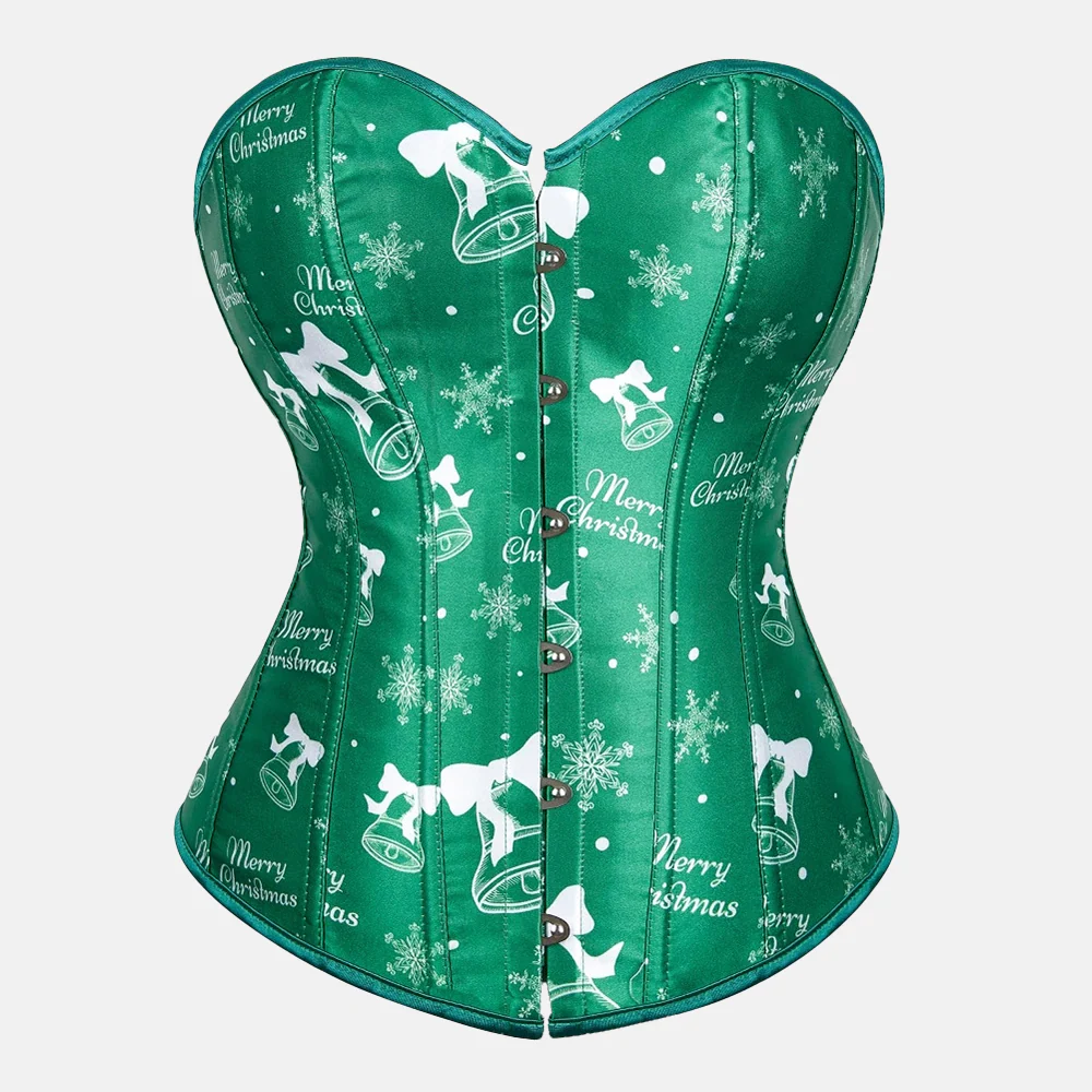 Corset bustier vert "Merry Christmas" – Image 2