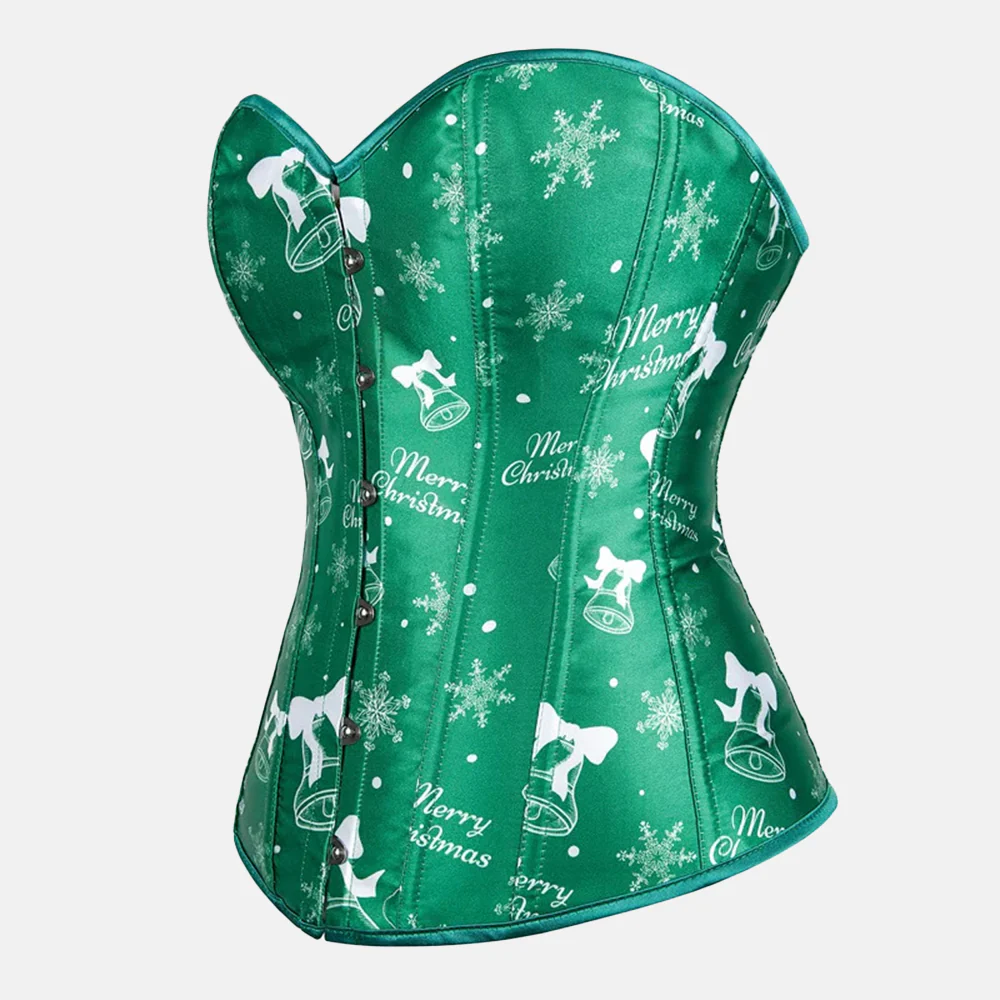Corset bustier vert "Merry Christmas" – Image 3