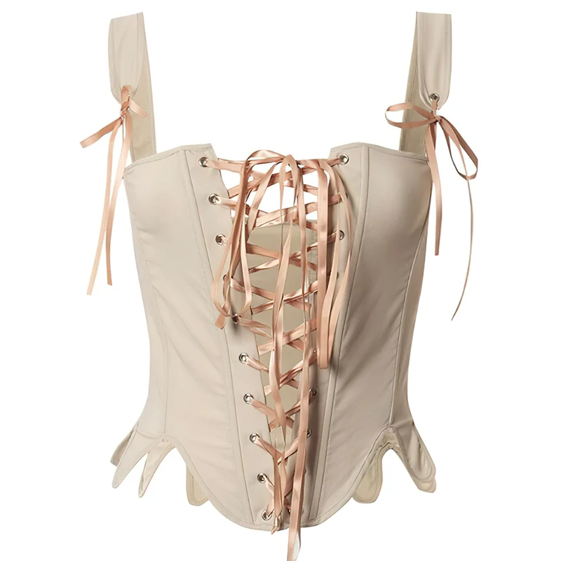Corset à lacets devant style vintage – Image 3